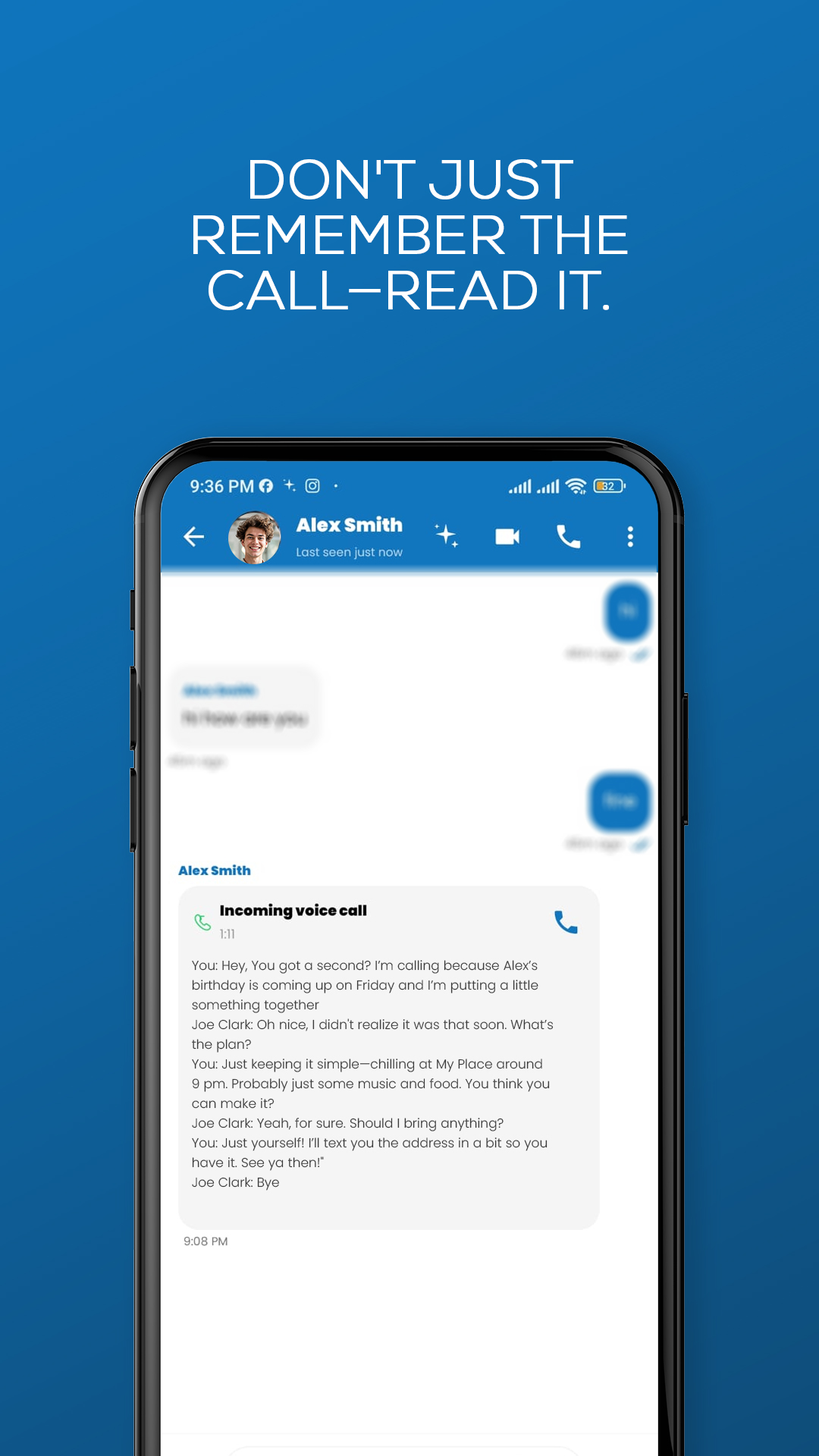 Don't Just Remember the Call — Read It